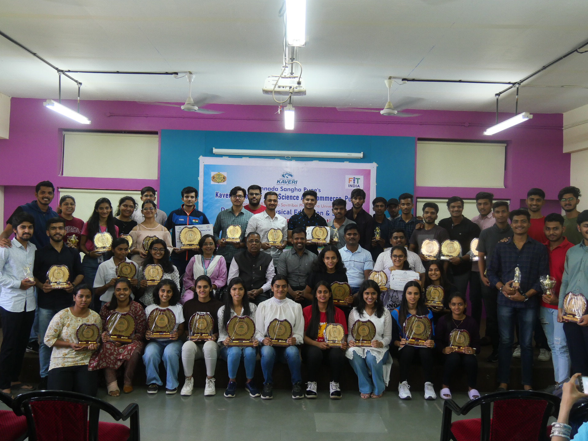 The Sports Prize Distribution Ceremony for the academic year 2022-23 was conducted at Kaveri College with full enthusiasm.