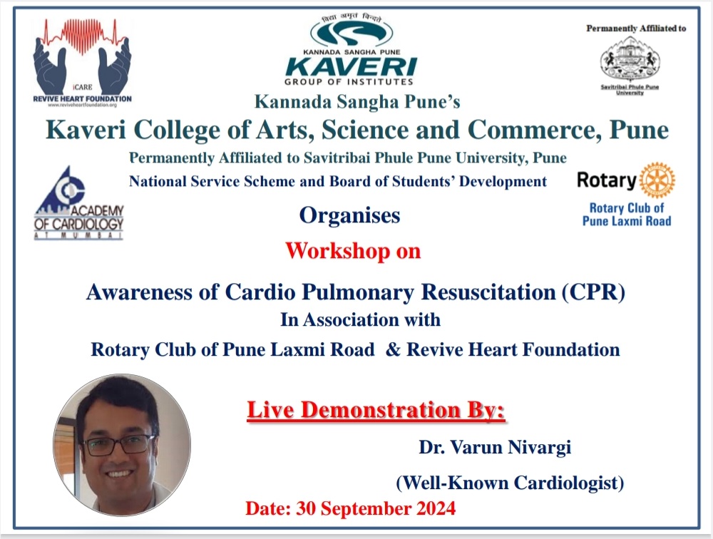 An Awareness Programme on Cardio Pulmonary Resuscitation Organized by Kaveri College