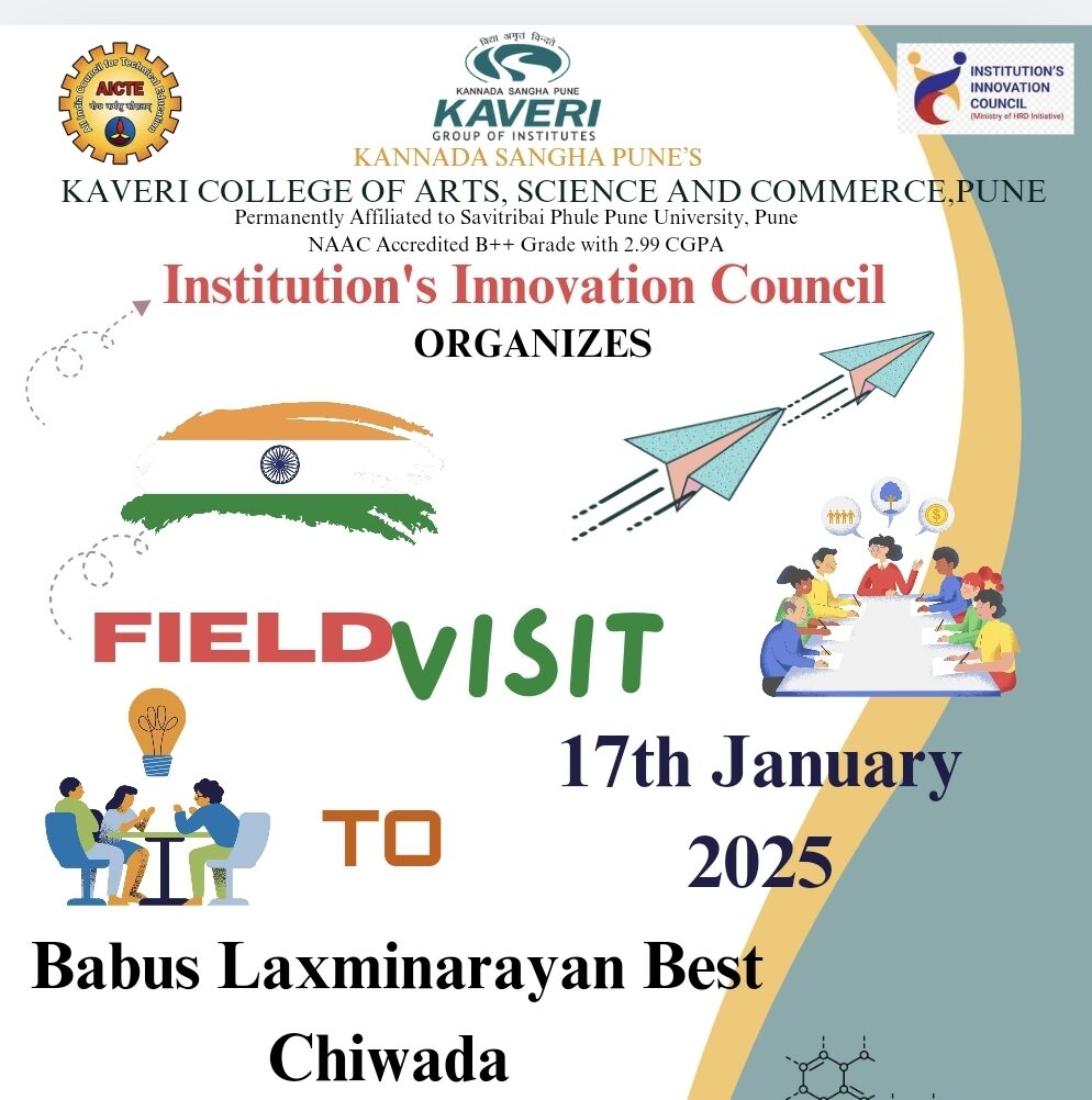 Industrial Visit to Babus Laxminarayan Best Chiwada by Institution’s Innovation Council of Kaveri College