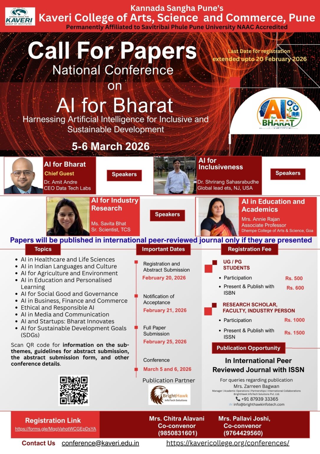National Conference on AI for Bharat 5 and 6 March 2026 - Kaveri ...