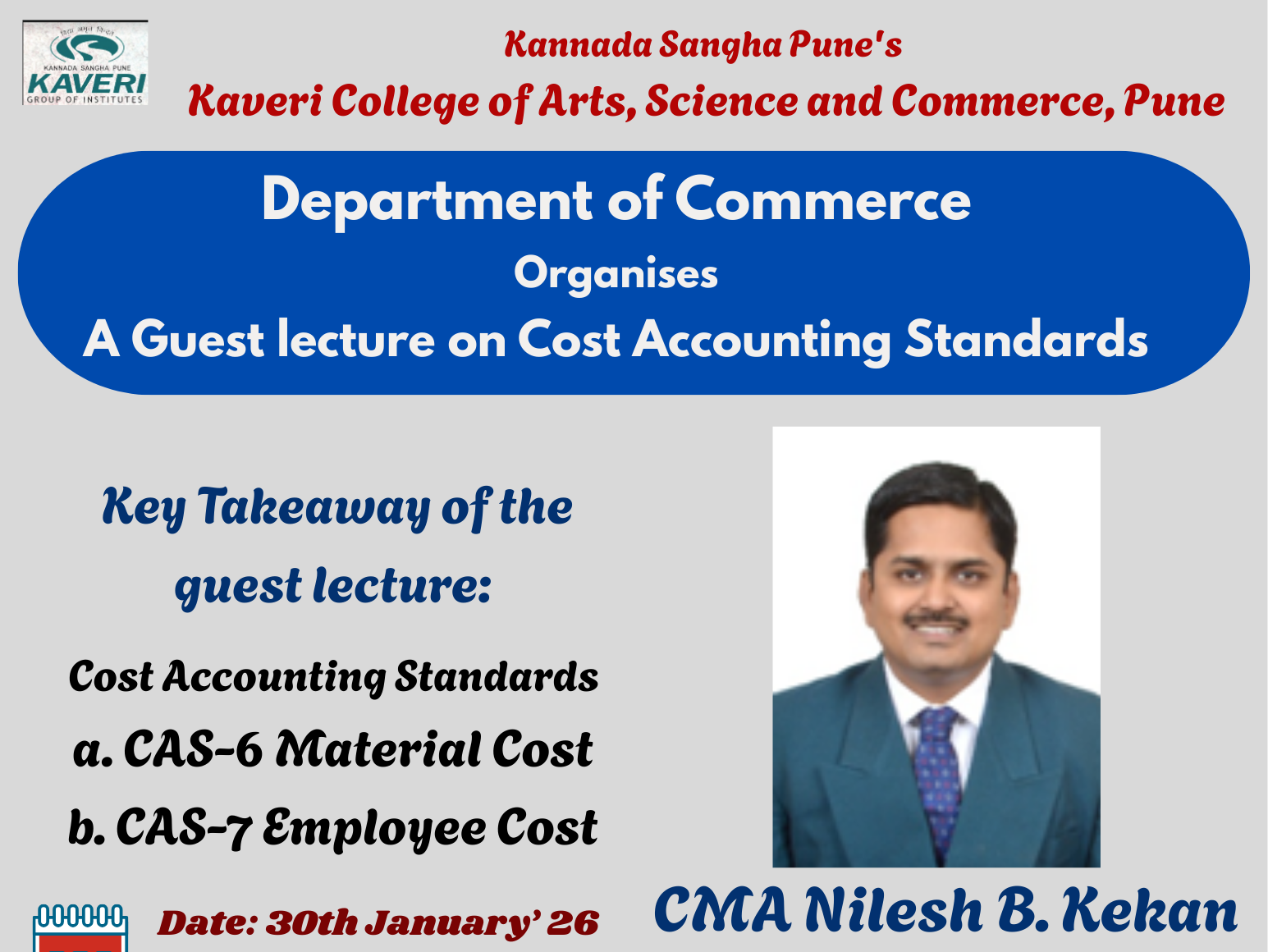 Guest Lecture on Cost Accounting Standards