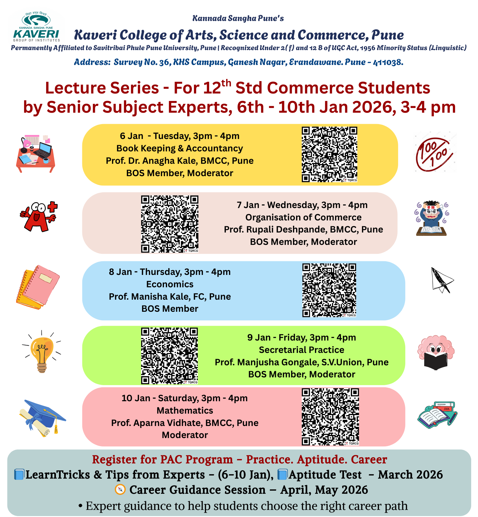 12th Commerce Board Exam Guidance Lecture Series