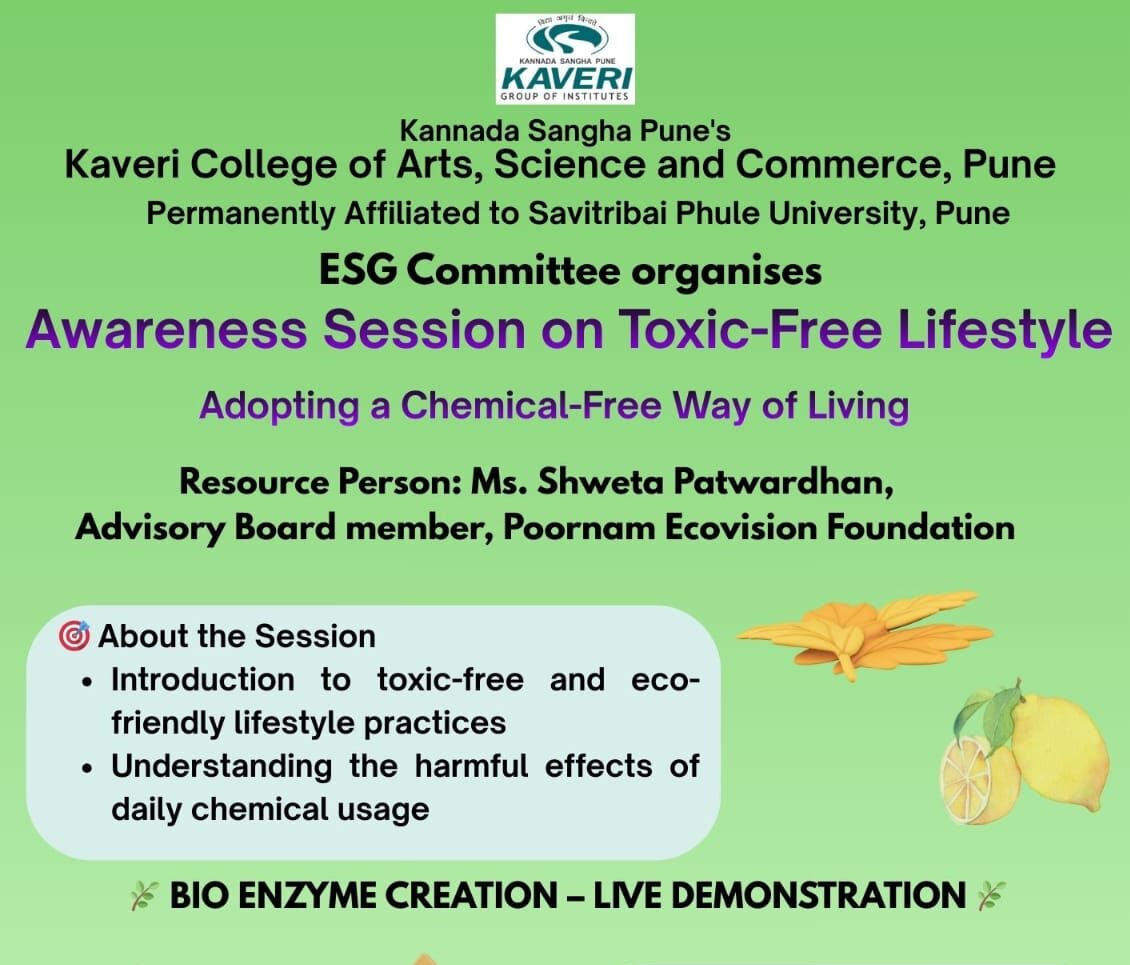Awareness Session on “Toxic Free Lifestyle” Adopting a Chemical-Free Way of Living