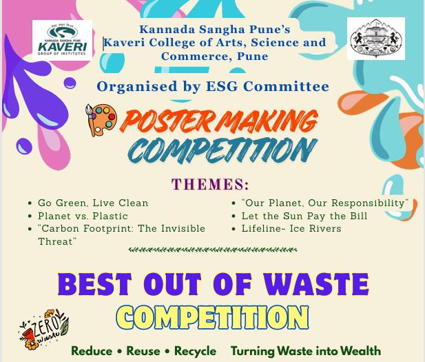 Poster Presentation Competition and Best Out of Waste Competition by ESG Committee