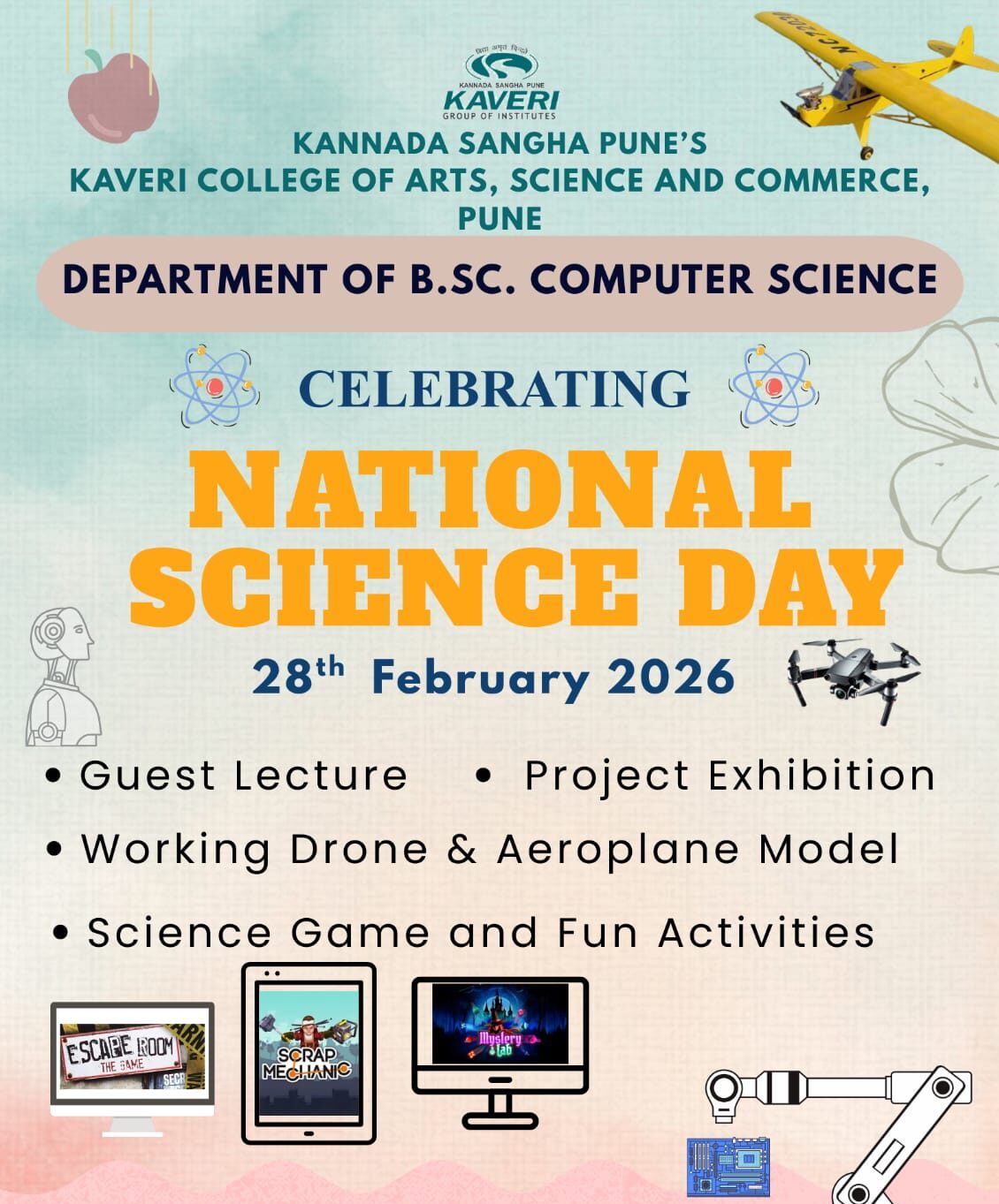 The Celebration of National Science Day Organized by the Department of Computer Science