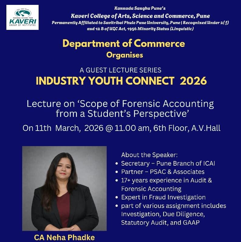 Guest Lecture Series – Industry Youth Connect 2026 : Scope of Forensic Accounting from a Student’s Perspective