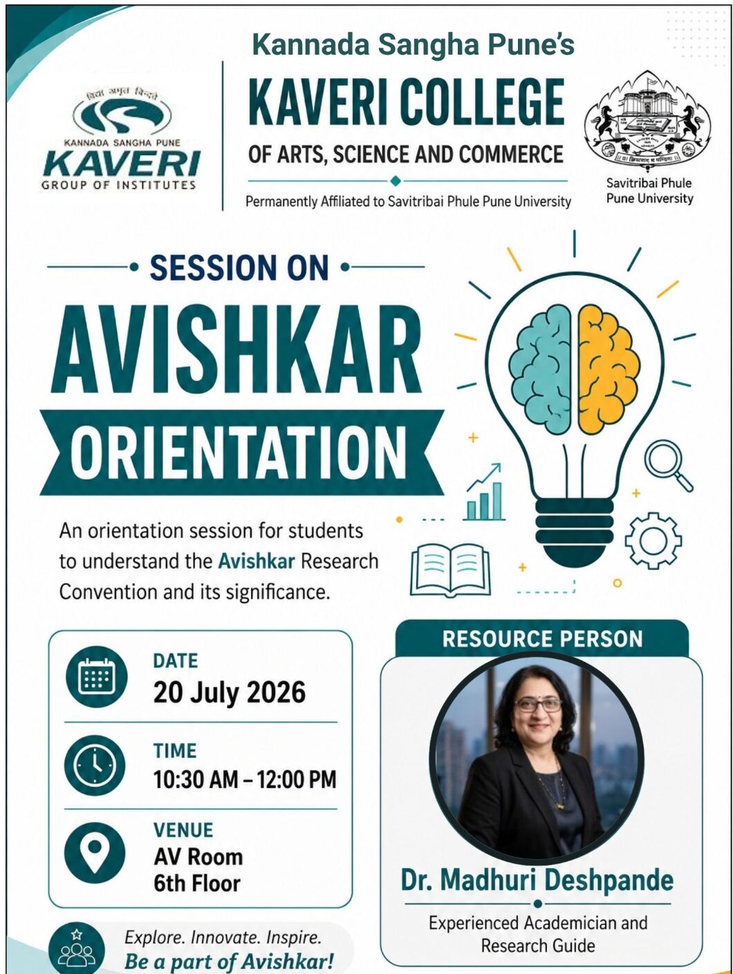 Avishkar Orientation Session to Participate in the Avishkar Research Convention Conducted by Avishkar Research Cell (ARC)
