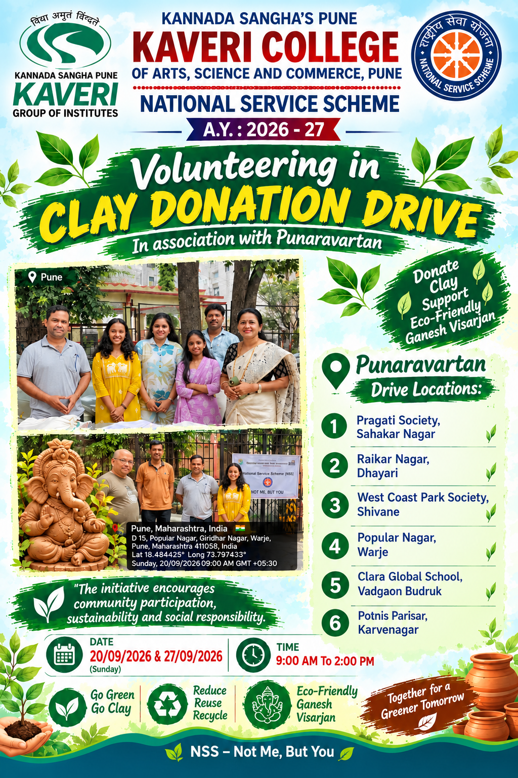 Clay Donation Drive